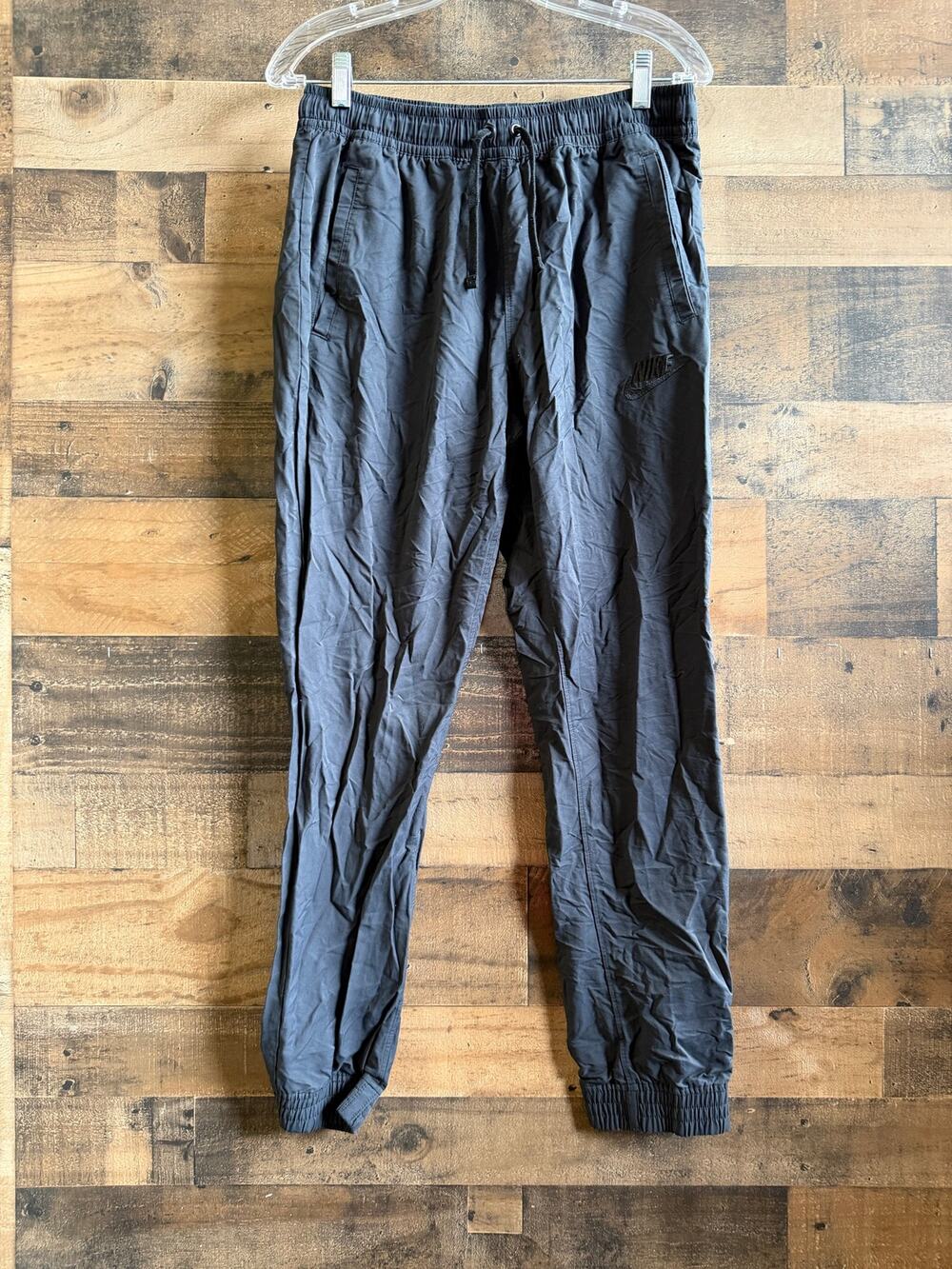Nike Mens Dark Gray Lightweight Jogger Pants-Elastic Waist/ Track Cuffed-Size L⁠